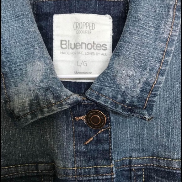 Girls Large Blue Notes Jean Jacket Mint Condition - Picture 3 of 6